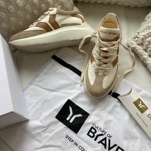 Culture of Brave Sneakers, Size 6, Women’s, Free Soul_4 Women White leather